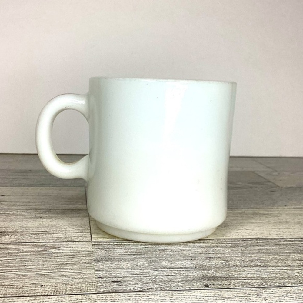 Vintage milk glass mug